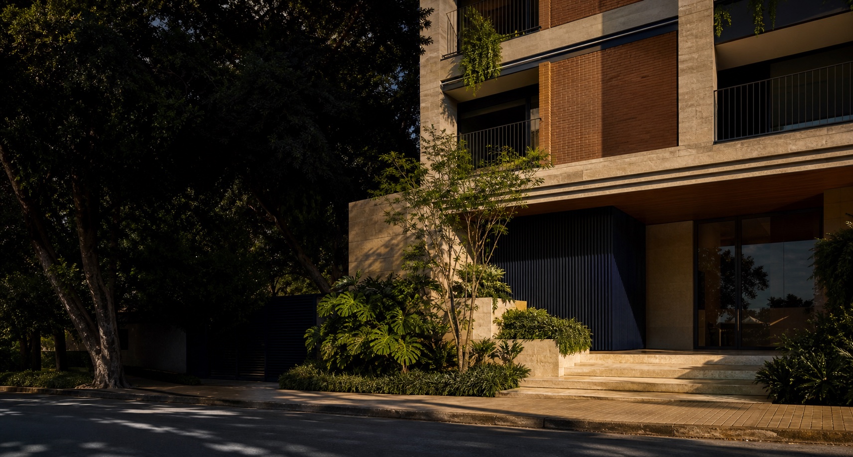 Imagem ilustrativa de fachada residencial contemporânea